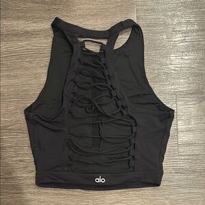 ALO Yoga Open Back Strappy Crop Top
